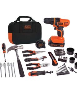 BLACK+DECKER 20V MAX Lithium-Ion Cordless Drill and Project Kit with (1) 1.5Ah Battery, Charger, and Kit Bag LDX120PK
