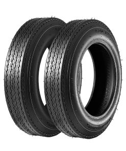 Albott Set of 2 4.80-12 Bias Trailer Tires 6PR 480-12 4.80x12 Hightway Boat Motorcycle Tires, Load Range C