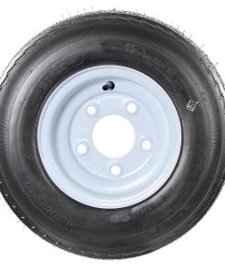 Trailer Tire On Rim 4.80-8 480-8 4.80 X 8 8 in. LRB 5 Lug Hole Bolt Wheel White