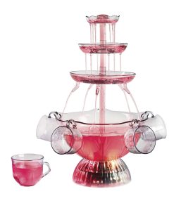 Nostalgia LPF1501PK Vintage Collection Lighted Party Fountain