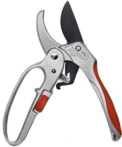 Ironwood Tool Company Ratchet Pruning Shears, Cuts up to 1", for Weak Hands, Gardening Gift, H107