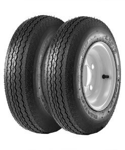 Albott Set of 2 Trailer Tires and Rims 4.80-8 480-8 6PR with 4 Lug on 4