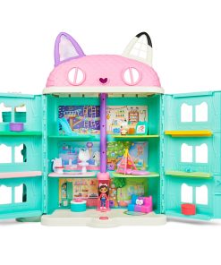Gabby's Dollhouse, Purrfect Dollhouse 2-Foot Tall Playset with Sounds, 15 Pieces