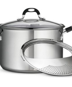 Tramontina Gourmet Stainless Steel 8 Quart Lock and Drain Stock Pot