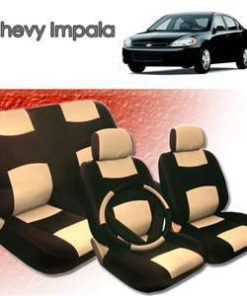 2001 2002 2003 2004 Chevy Impala Synthetic Leather Seat Cover Set ALL FEES INCLUDED!