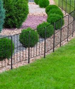 25 Pack Garden Fence 27ft Rustproof Metal Wire Fencing Border Animal Barrier