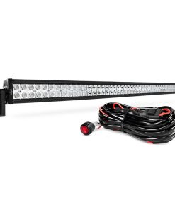Nilight 52Inch 300W Flood Spot Combo LED Light Bar Work Driving Lamp with 16AWG Wiring Harness Kit - 2 Connector for Truck, Boat, SUV, ATV Lighting, 2 Years Warranty